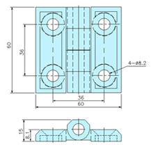 Hinges 90008 drawing