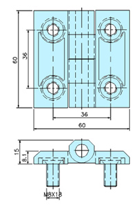 Hinges 90026 drawing