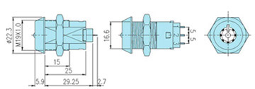 Key swilch locks 12108 drawing