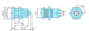 Key swilch locks 12117 drawing