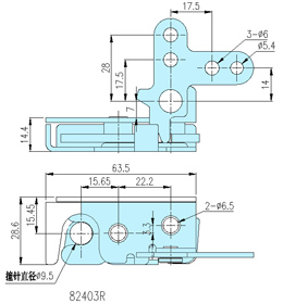 Rotary_Latch_82403R drawing