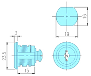 Mail box locks 10056 drawing