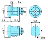 Mail box locks 10061 drawing