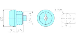 Mail box locks 10063 drawing