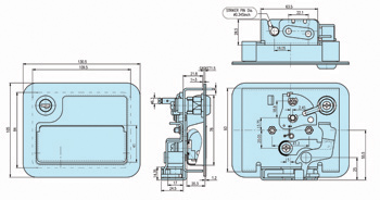 Rotary paddle latch_50650_dw