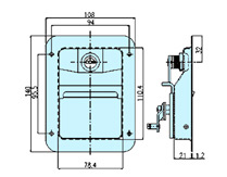 Paddle handle locks 50013 drawing