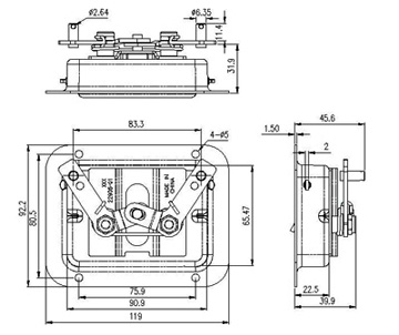 paddle_handle_lock_50029 drawing