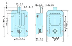 Slam action latch 50034 drawing