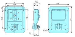 Slam action latch 50045 drawing