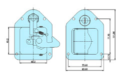 Tool box locks 50001 drawing