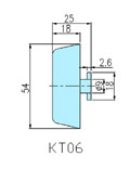 Quarter turn latches KT06 drawing
