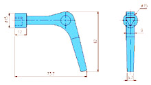 Quarter turn latches KT09 drawing