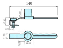 Show case locks 30004 drawing