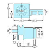 Show case locks 30009 drawing