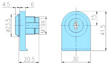 Show case locks 30011 drawing