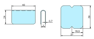 Show case locks 30016 drawing