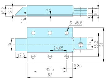 Specialty locks 95003 drawing