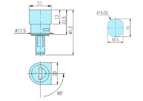 Tool box locks 10042 drawing